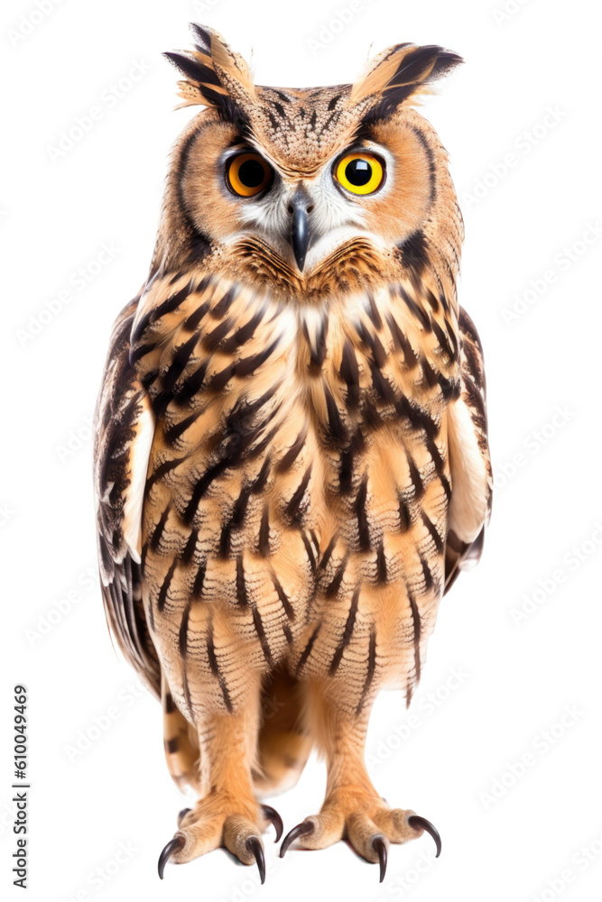 close up of a eagle owl isolated on a transparent background close up of a eagle owl isolated on a transparent background