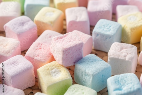 stock photo of colorfull marshmallow on the kitchen Food Photography AI Generated