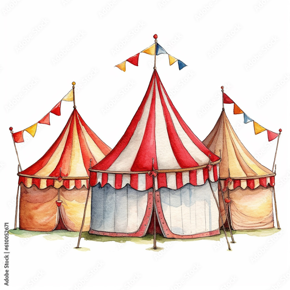 circus tent isolated on white circus tent isolated on white