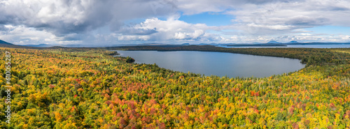 Autumn view of Mountain View Pond - Maine in the Moosehead Lake area photo