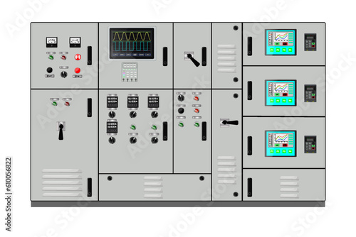 Control Panel. Production control panel and control of computer devices. Touchpad. 
