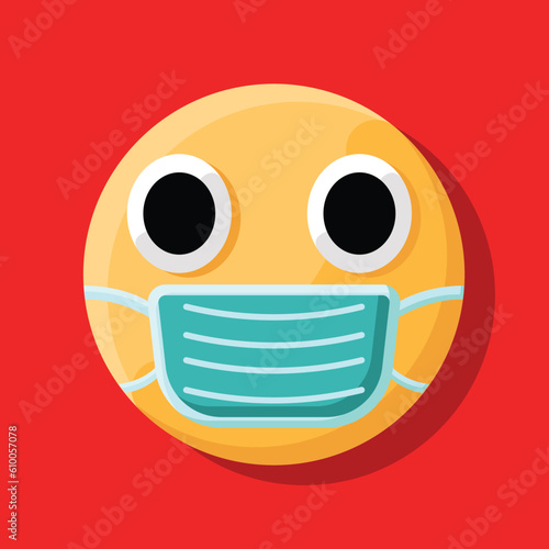 Medical mask face emoji