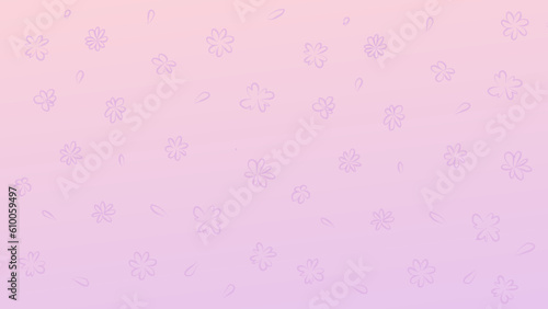 Floral gradient background illustration.