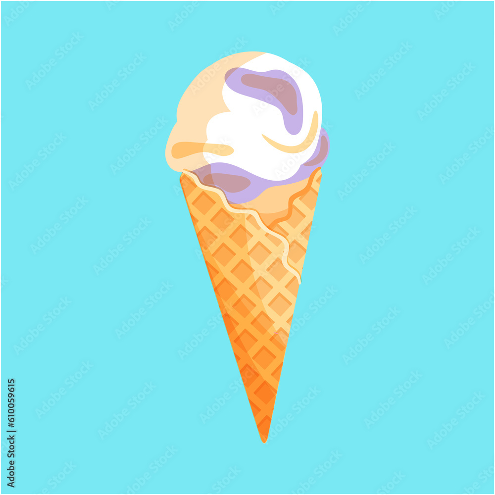 Ice cream, cool, sweet, delicious, refreshing,