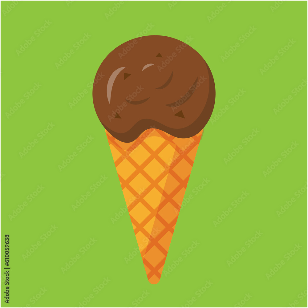 Ice cream, cool, sweet, delicious, refreshing Ice cream, cool, sweet, delicious, refreshing