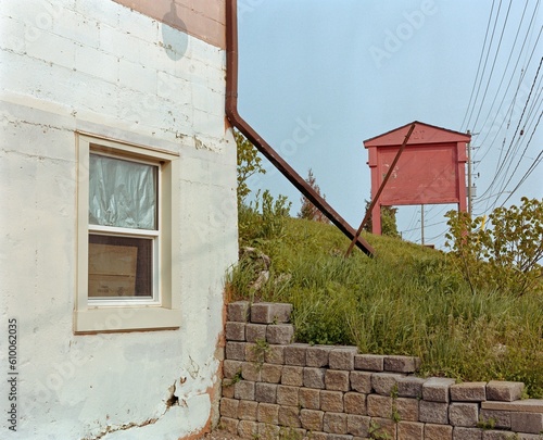 old house with window