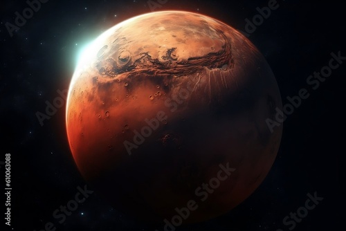 Generative AI planet Mars