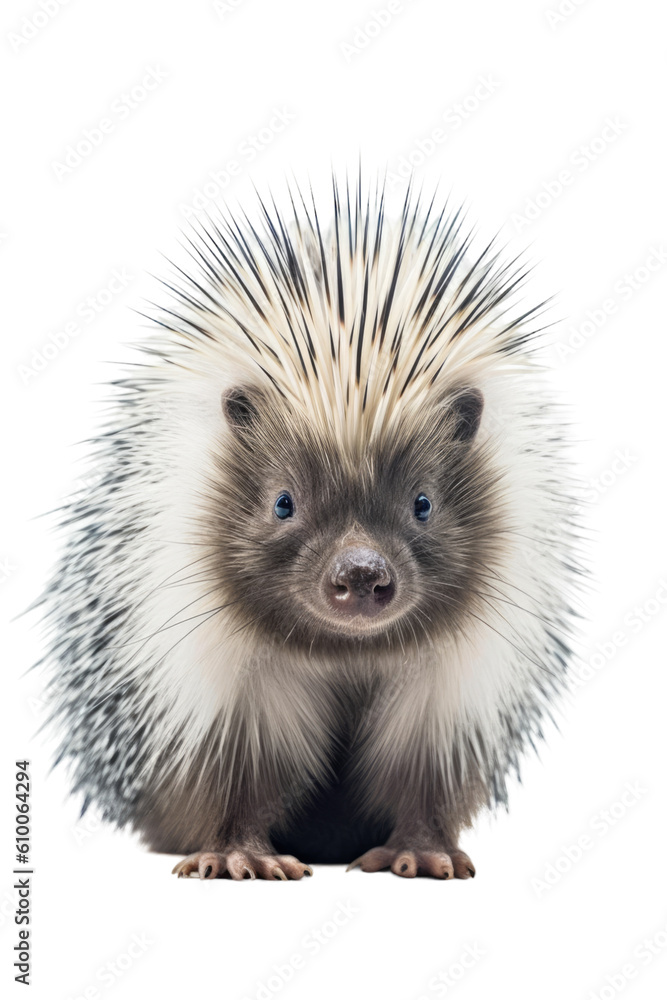 close up of a porcupine isolated on a transparent background close up of a porcupine isolated on a transparent background