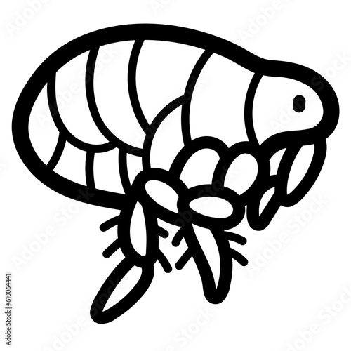flea line icon style