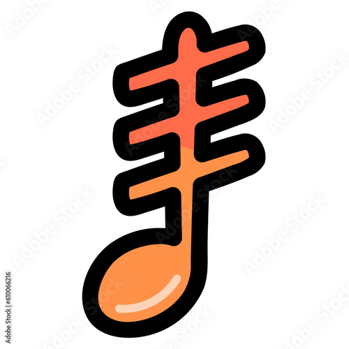Tableau sur toile tremolo filled outline icon style