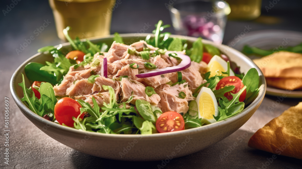 tuna salad created with Generative AI technology tuna salad created with Generative AI technology