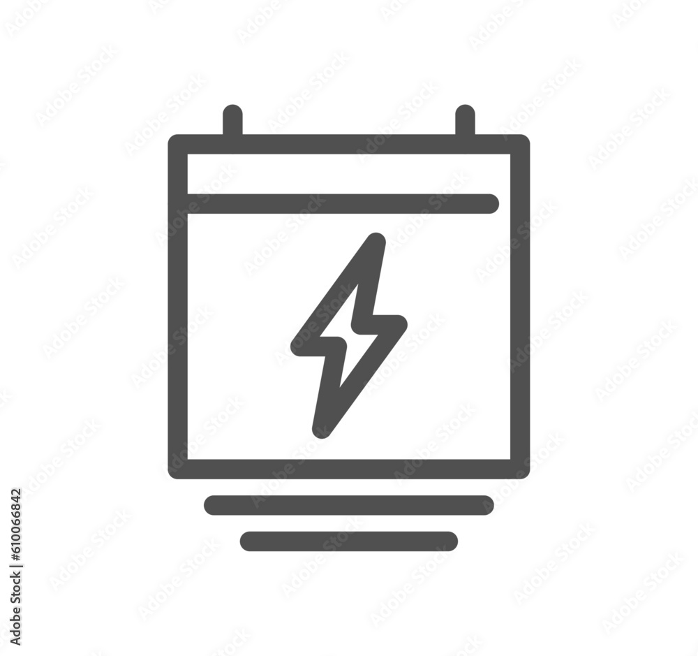 Energy related icon outline and linear vector.
