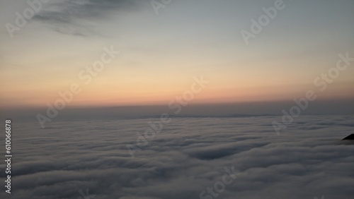 Sunset  Dramatic Aerial View of Natures Beauty in Cloudscape