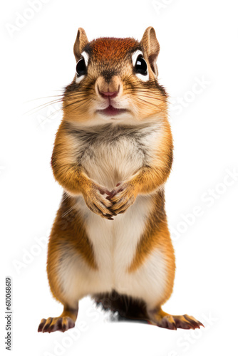 close up of a chipmunk isolated on a transparent background © Perfect PNG