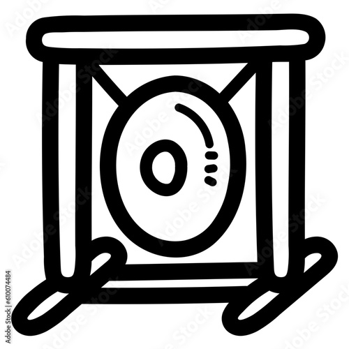 gong line icon style