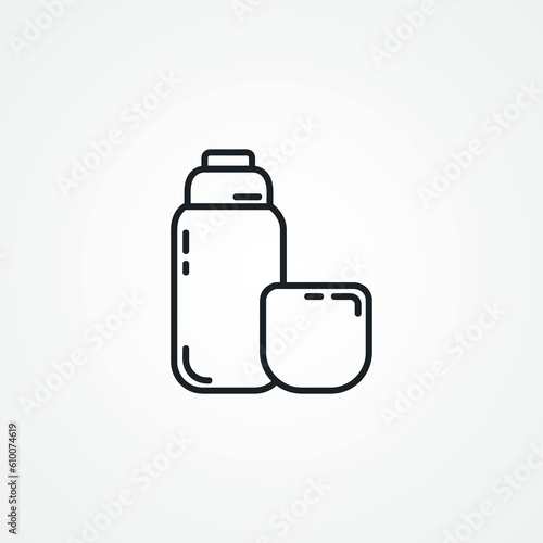 thermos line icon. thermos linear icon.