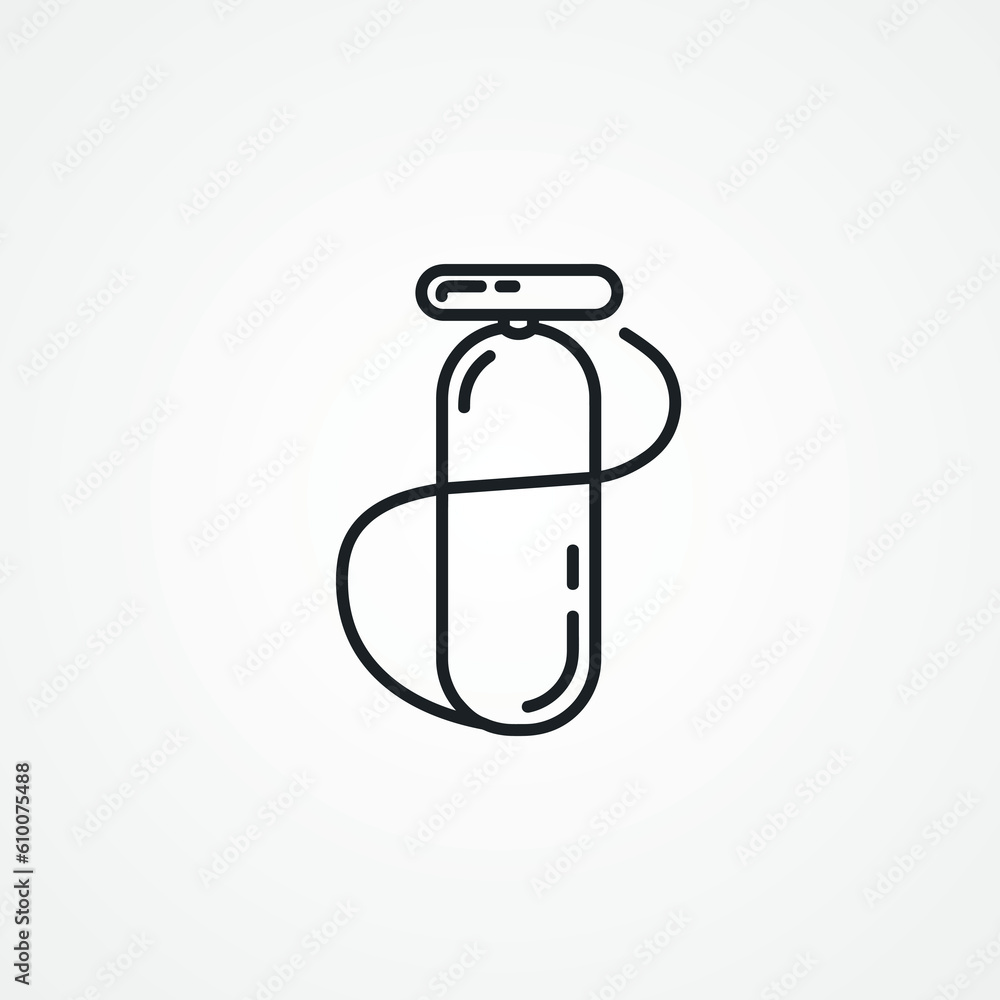 hand air pump line icon. air pump outline icon. hand air pump line icon. air pump outline icon.