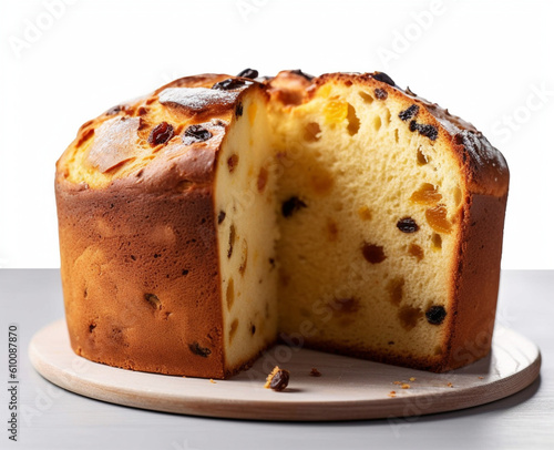 Panettone bread, typical Christmas food