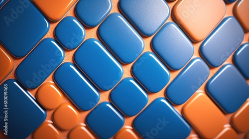 Generative AI. Colored ceramic tiles with glossy surface.