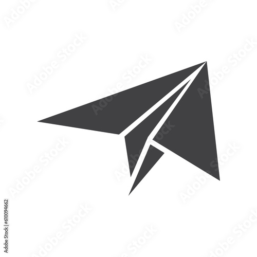 paper plane icon design vector template