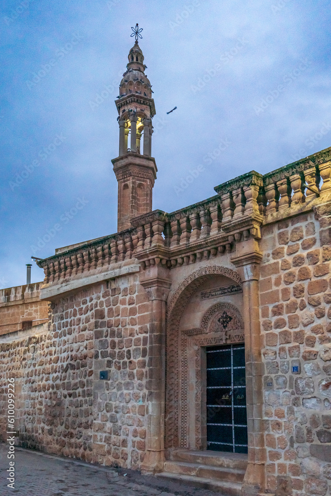 Midyat district of Mardin province with photographs taken from various angles