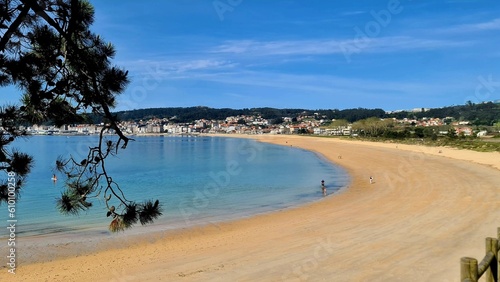 Playa de Coroso en Ribeira  Galicia