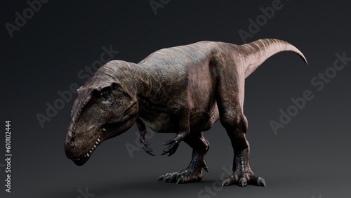 Giganotosaurus  pose render of background. 3d rendering © racksuz