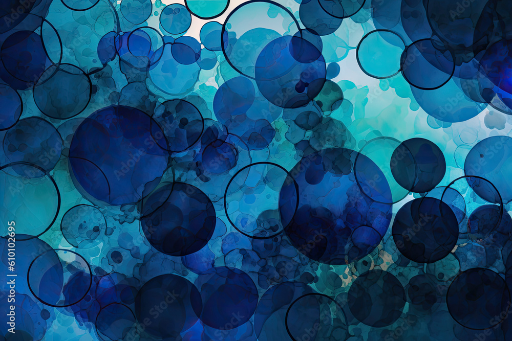 mesmerizing display of layered circles in varying sizes and shades of ...