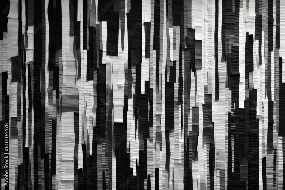 Minimalist tapestry texture in monochromatic shades of black and white, featuring simple and sleek designs, generative ai Minimalist tapestry texture in monochromatic shades of black and white, featuring simple and sleek designs, generative ai