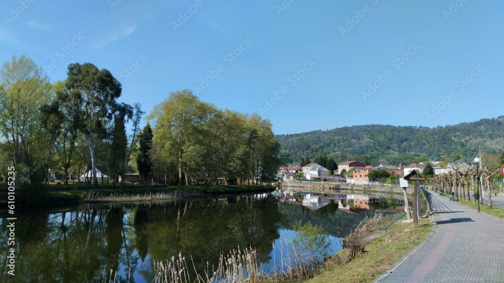 Río Avia en Ourense, Galicia