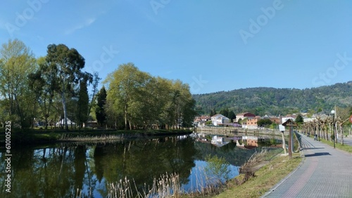 Río Avia en Ourense, Galicia