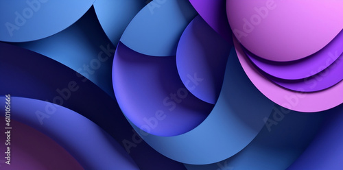 blue and purple 3d backgrounds. Generative AI.