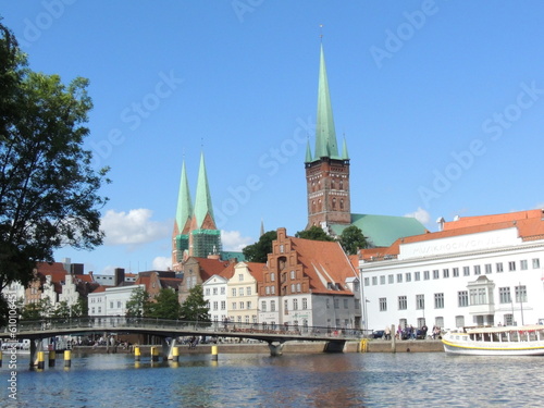 View of the old town - Lübeck - Germany