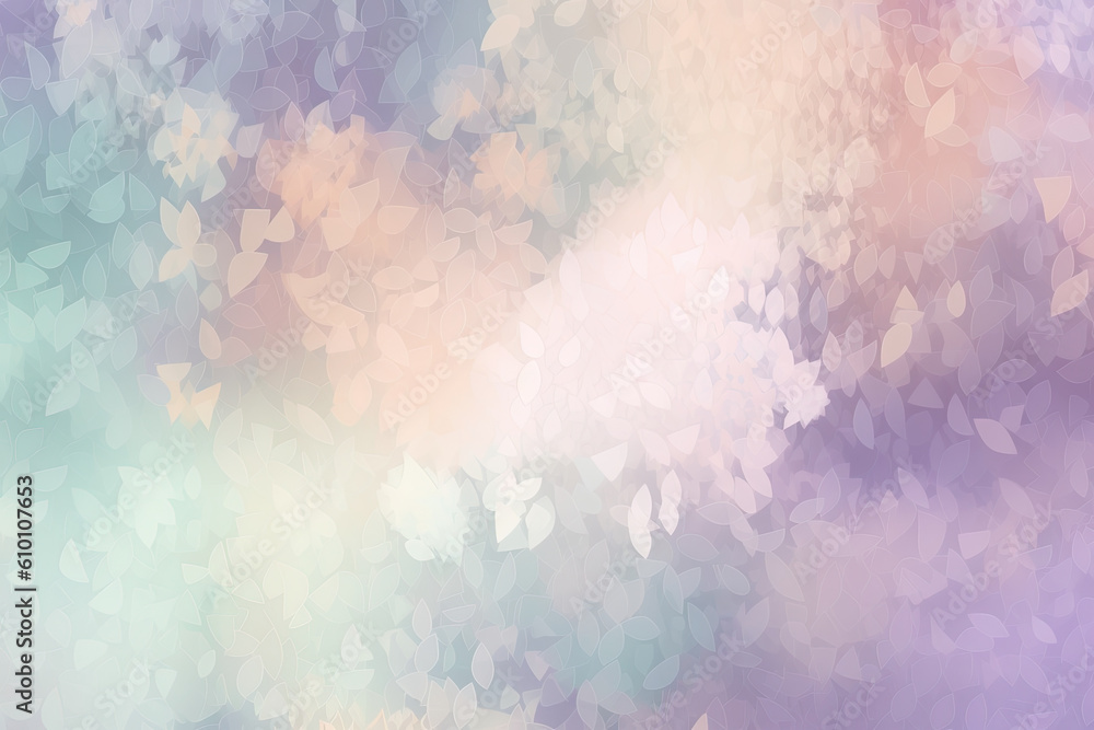 Romantic digital noise pattern with soft pastel colors and dreamy atmosphere, generative ai