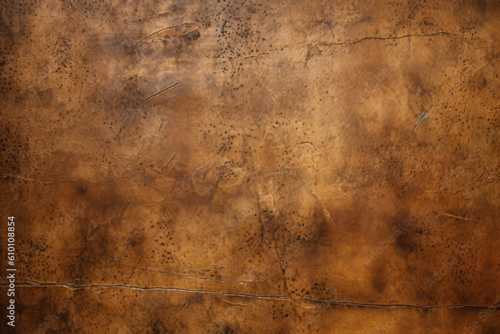 Rustic Tan Leather with Distressed Texture, generative ai