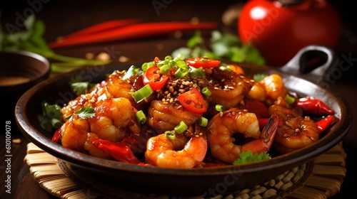 Irresistible Kung Pao Shrimp Sensation photo