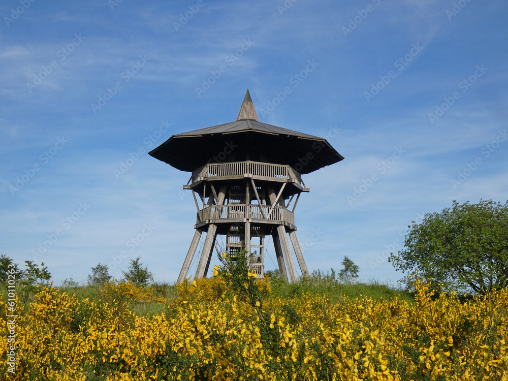 eggeturm, hoch über dem silberbachtal auf der velmerstot bei Feldrom eggeturm, hoch über dem silberbachtal auf der velmerstot bei Feldrom