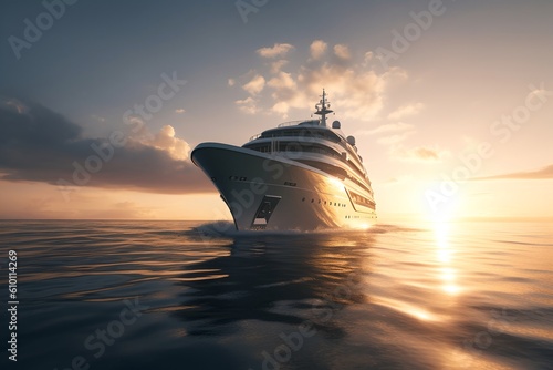 Luxury yacht, generative ai © inspiretta