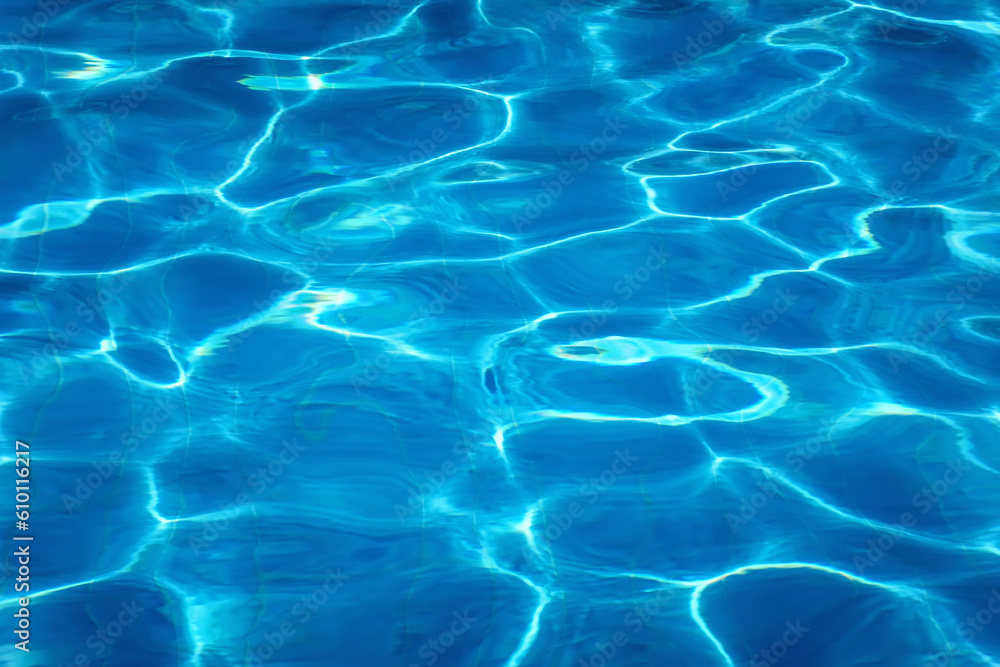 Swimming pool water sunny reflections