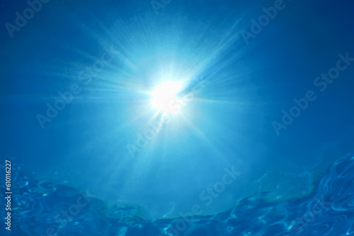 Underwater Sunlight Through Water Surface