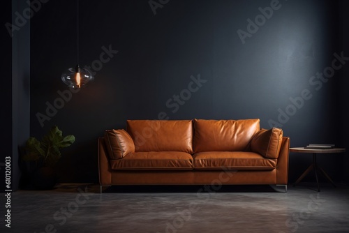 brown sofa in a room © Maximilian