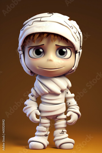 Cute Cartoon Mummy Monster ...