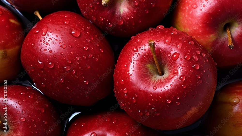 red apples background