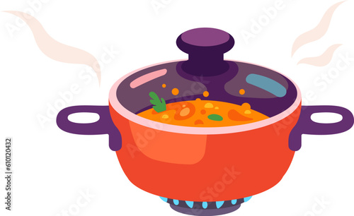 Soup Cooking In Pot