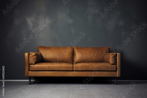 brown sofa in a room
