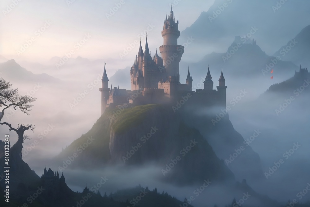 A majestic castle emerges from the mist, home to a powerful sorcerer. What quests or trials must you undertake to gain their favor?