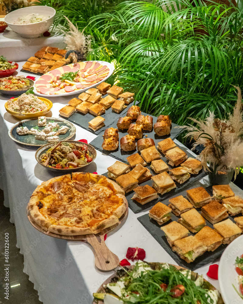 Delightful Mediterranean Moroccan Feast: Brunch Buffet with Savory and Sweet Dishes, Ramadan Iftar