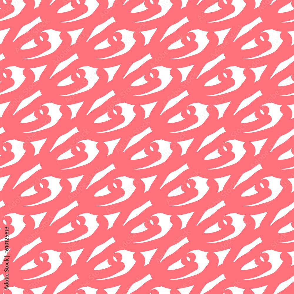 Seamless summer color pattern of abstract shapes.Pink squiggles. Background design, packaging, fabric. Vector illustration... Seamless summer color pattern of abstract shapes.Pink squiggles. Background design, packaging, fabric. Vector illustration...