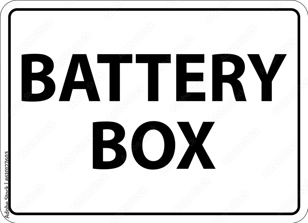 Symbol Battery Sign Battery Box On White Background Symbol Battery Sign Battery Box On White Background