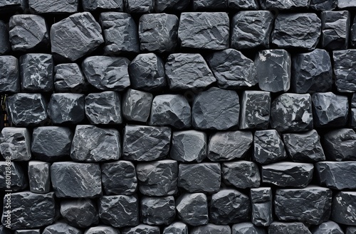 Stone wall texture in grey
